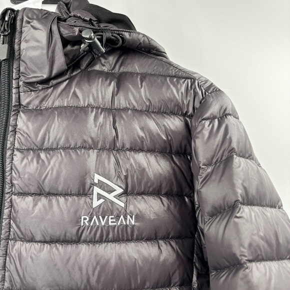 Ravean 100% Down Heated Jacket Detachable Hood Size Small - Picture 2 of 13